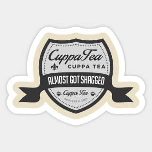 Cuppa Tea Badge Sticker